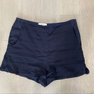 Reiss High Waisted Blue tailored shorts Size 8